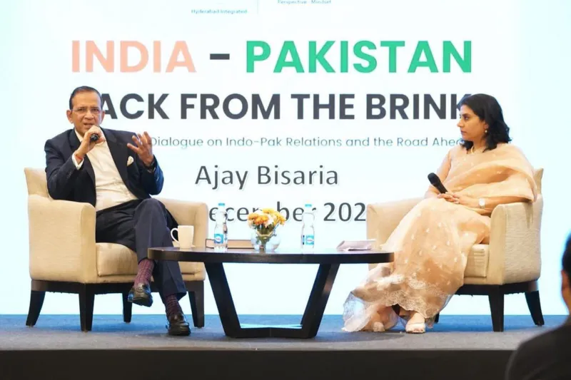 Ajay Bisaria (left) returned to Islamabad as India's high commissioner 22 days after the Pulwama attack