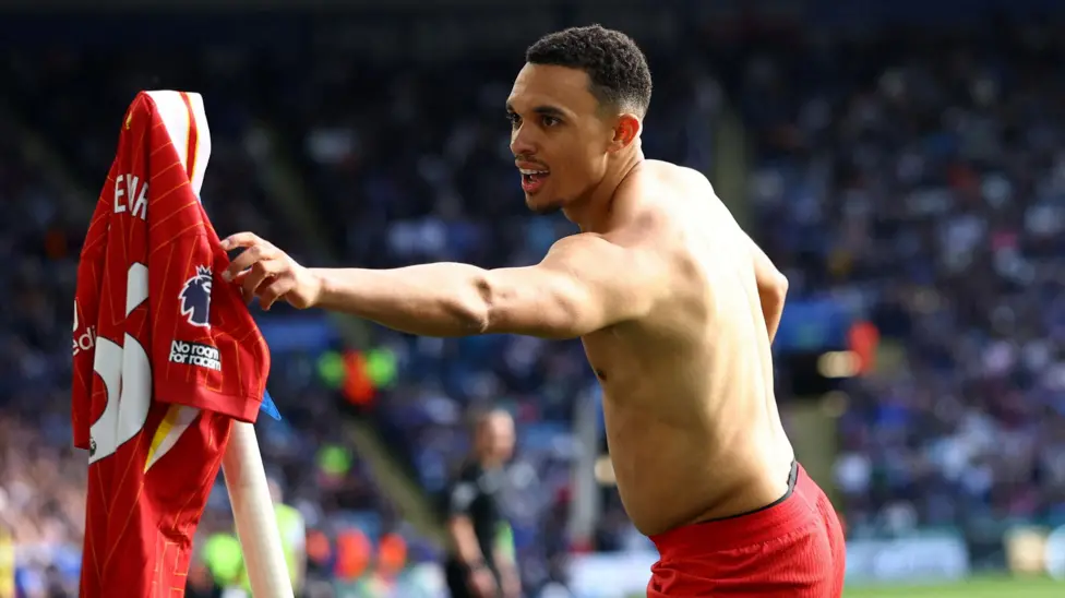 Alexander-Arnold enjoyed a dream return from injury, netting the winner against Leicester in April